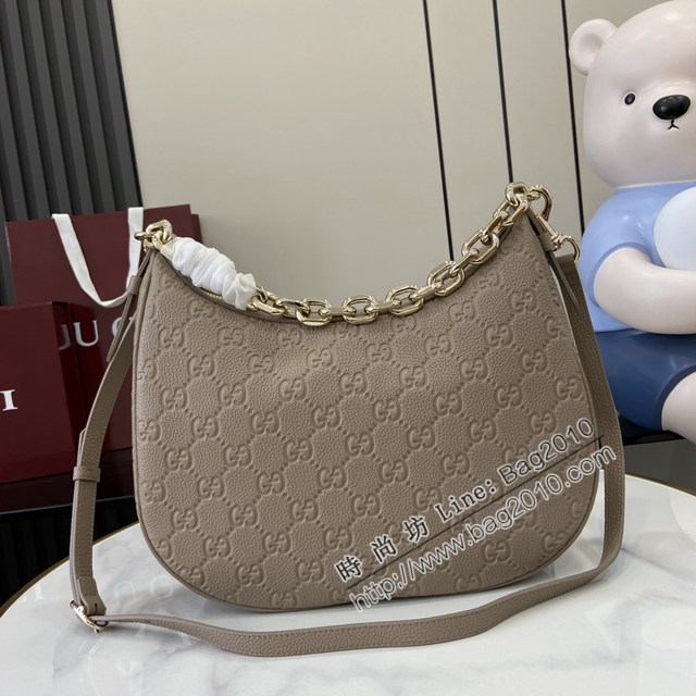 Gucci專櫃古馳最新款Emblem系列中號肩背包斜挎女包 jh2853型號：820453